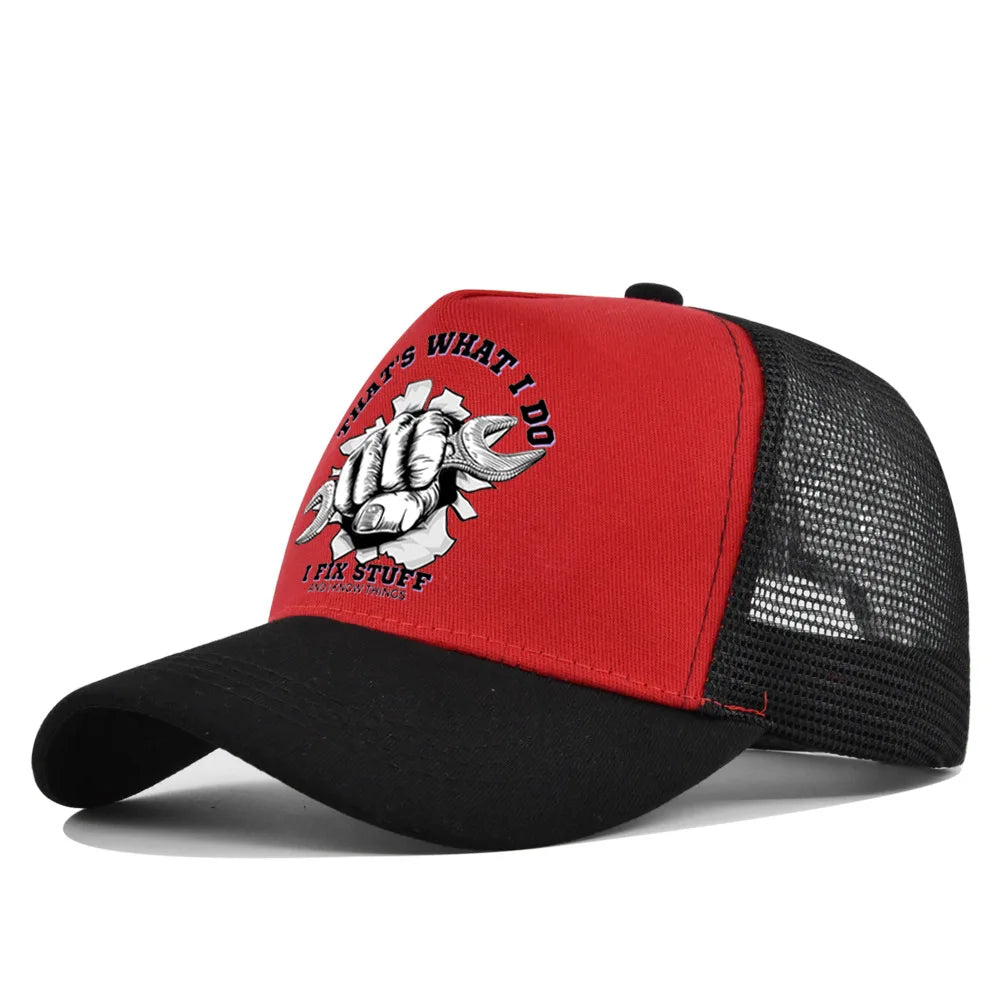 Spring Summer Printed Mesh Breathable Baseball Cap