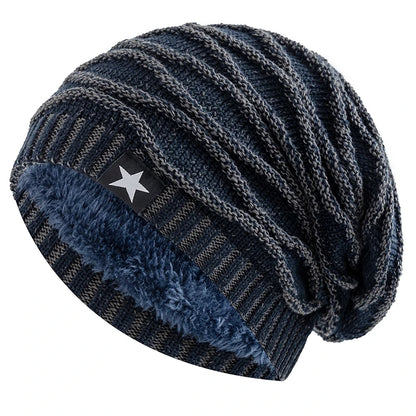 New Unisex Slouchy Winter Hats Add Fur Lined Men And Women