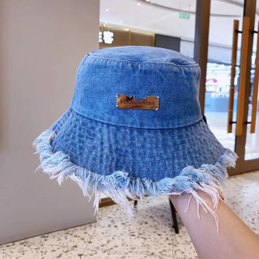 Cowboy Fisherman Hat for Women, Washed and Worn in Spring and Summer