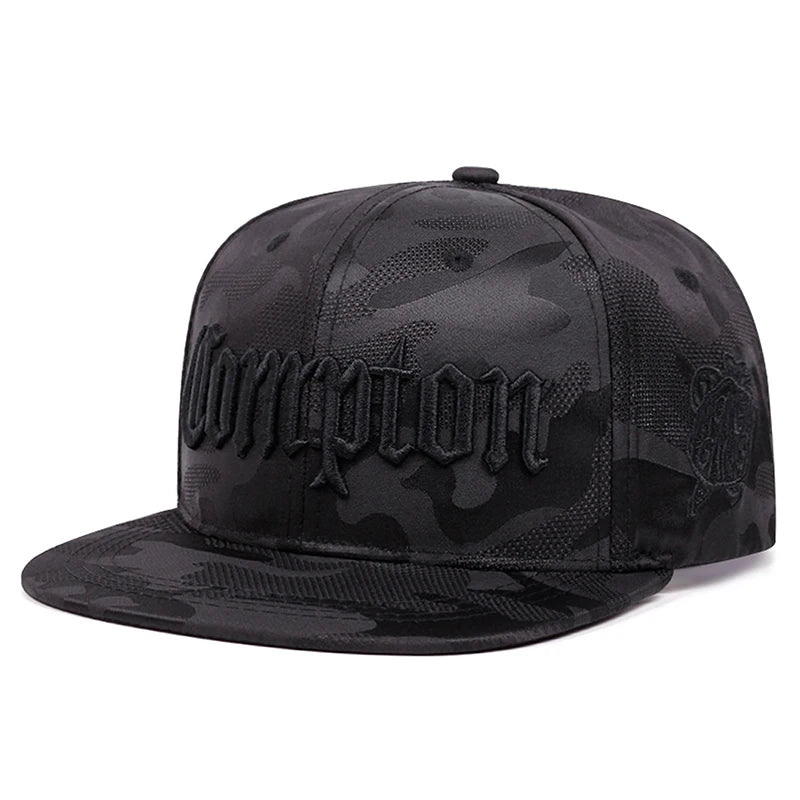 2026 New Creative Flat Edge Hat Camouflage Compton