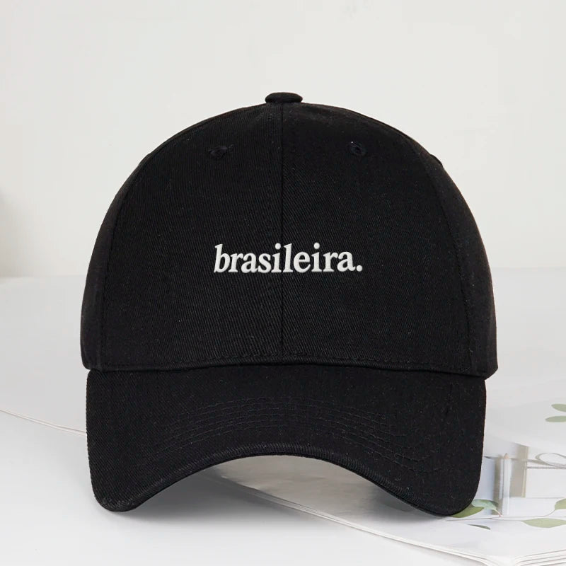 "Brasileira" Embroidered Multi-color Baseball Cap For Men Women
