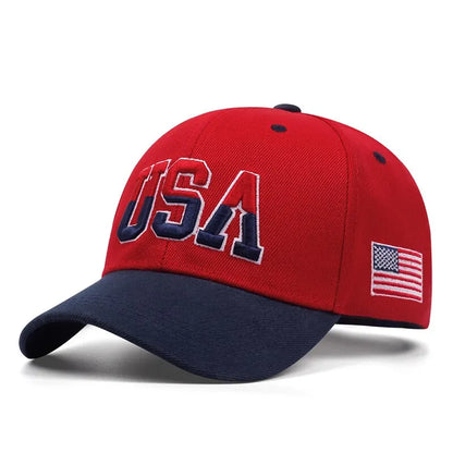 Fashion Fastball Cap Classic USA Embroidered American Flag Baseball Caps For Men Women