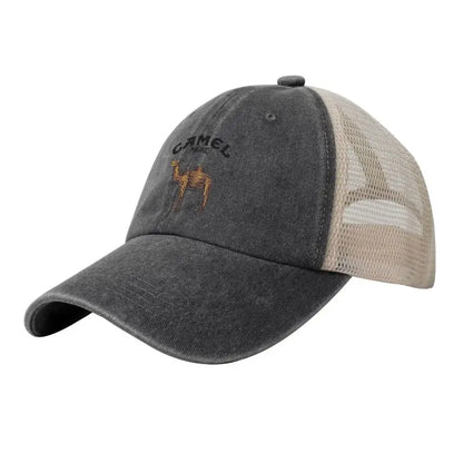 Camel Mirage Graphic Print Mesh Baseball Cap