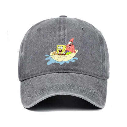 Fashion Cute SpongeBobs Baseball Cap Movie Cartoon Role Adult Men Women