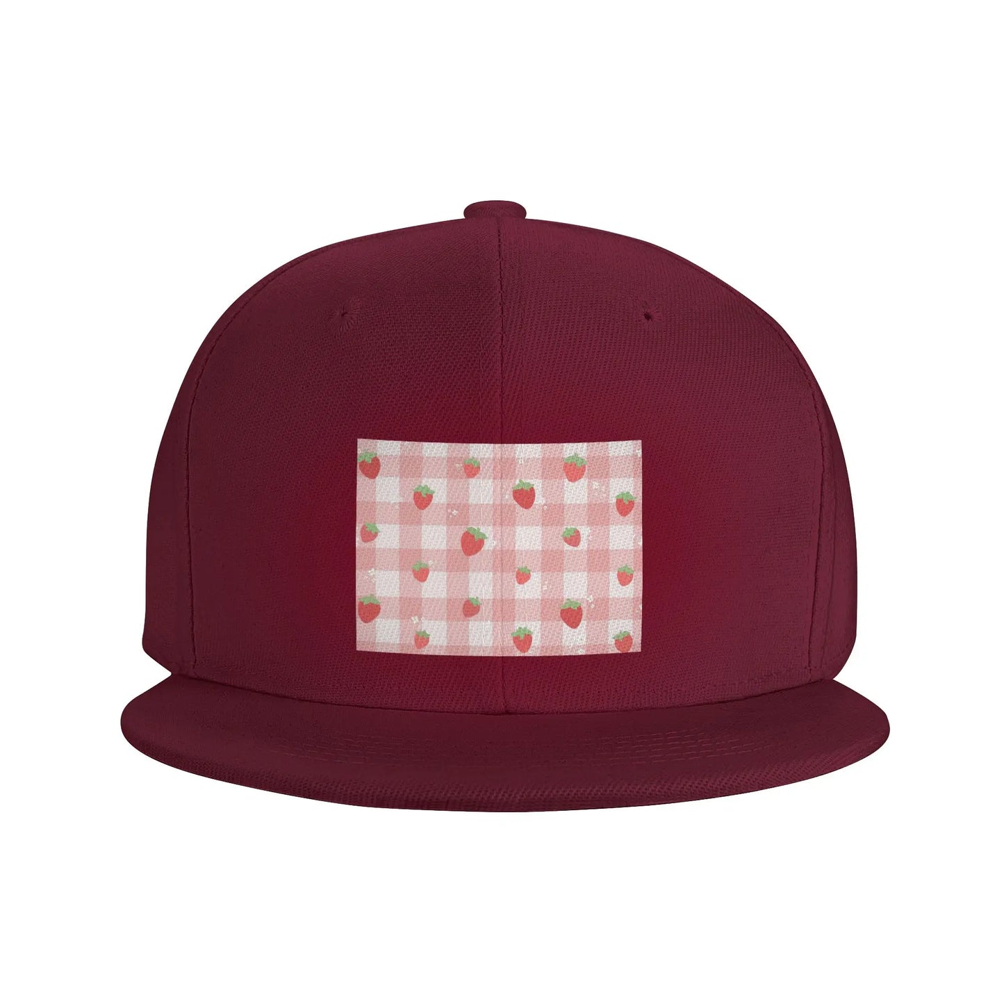 Strawberry Plaid Baseball Caps Snapback Fashion Baseball Hats