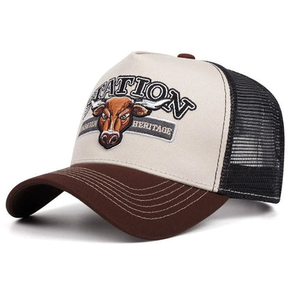 Unisex Summer Fishing Cap Breathable Mesh Trucker Hat Men Women