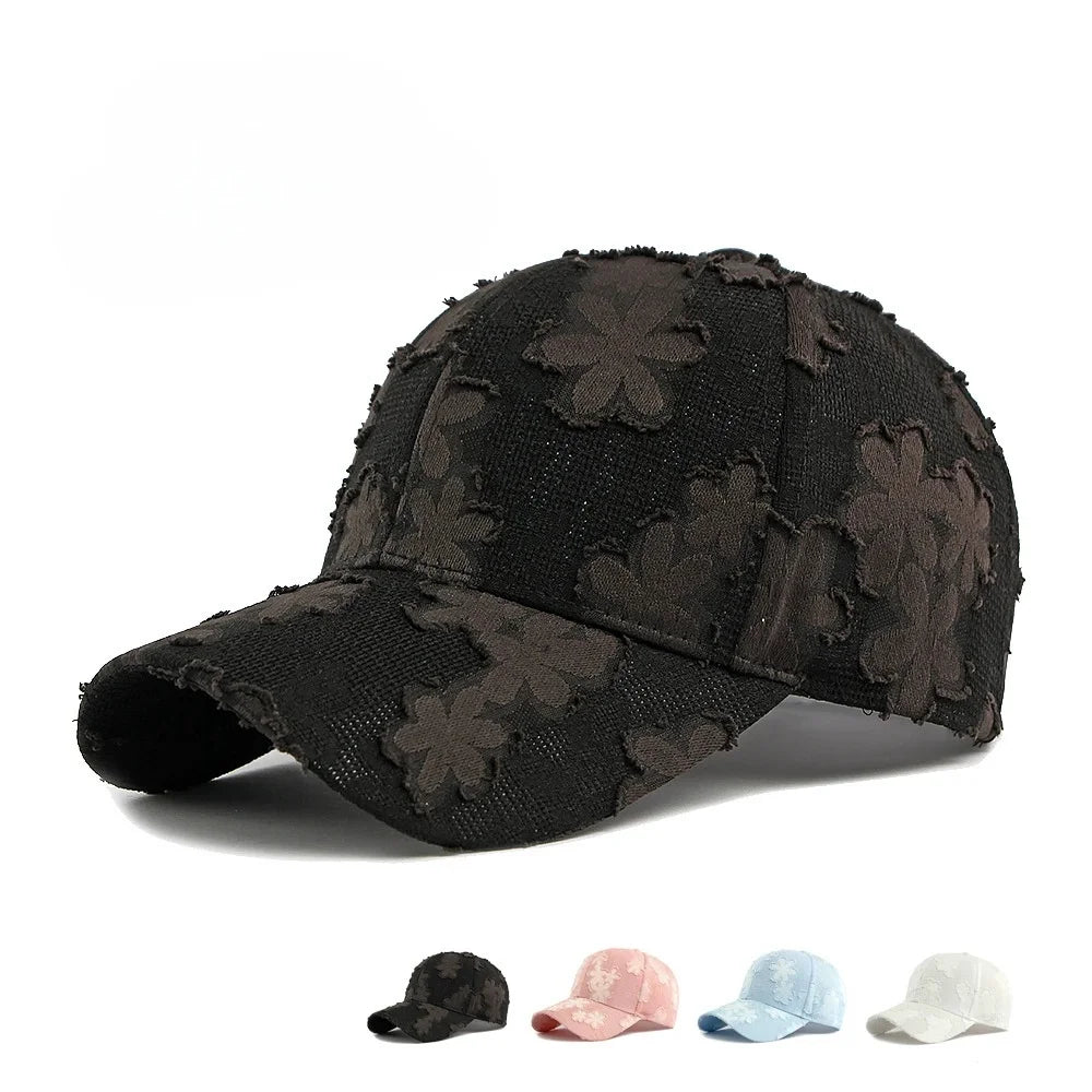 Fresh Floral Baseball Cap Women's