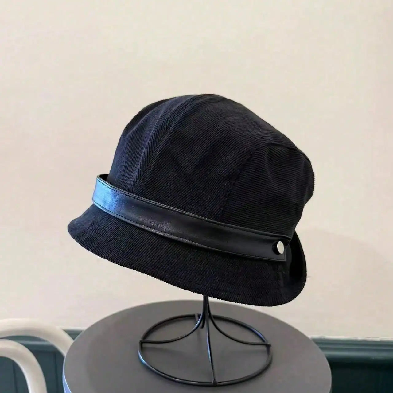 Women's Corduroy Bucket Hat, Korean Style Versatile Cap