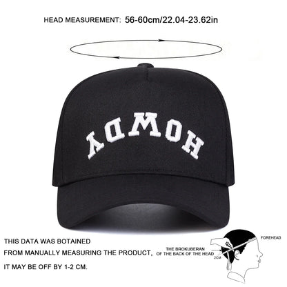 Unisex Letter Embroidery Baseball Caps Outdoor Casual Sunscreen Hat