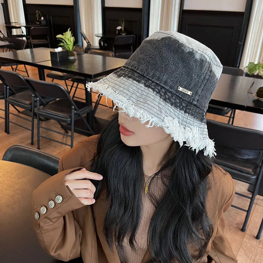 Outdoor Big Head Retro Basin Cap Travel Sunshade Street Basin Caps
