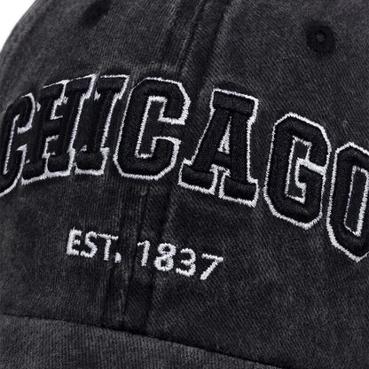 Letter Chicago Baseball Cap Men Women Spring Summer