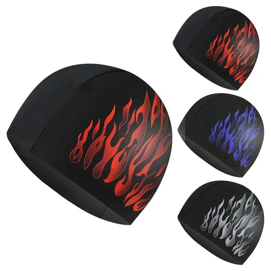 Men's Swimming Caps Large Size High Elastic Breathable Nylon Swim Cap