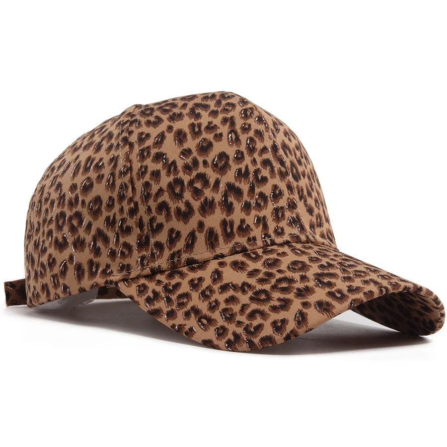 Summer New Women Baseball Cap Fashion Leopard Print Snapback