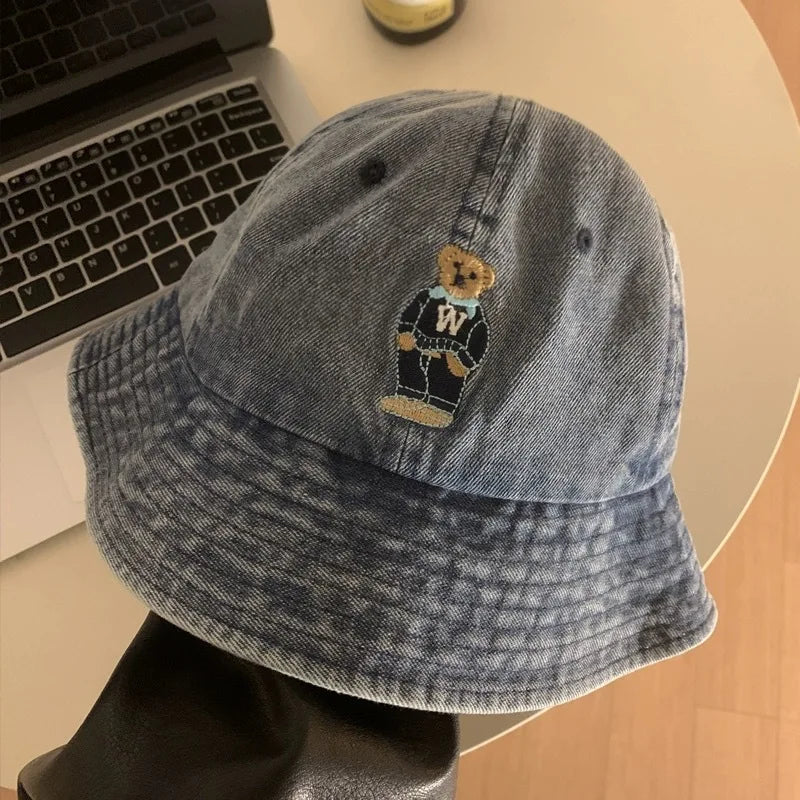 Japanese Retro Denim Series Fisherman's Hat Children's