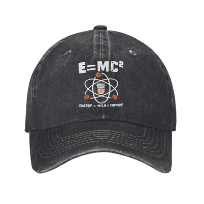 Energy Equals Coffee Baseball Caps