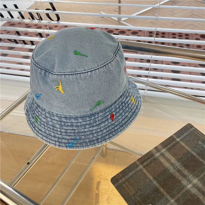 Summer Autumn Denim Bucket Hat For Women