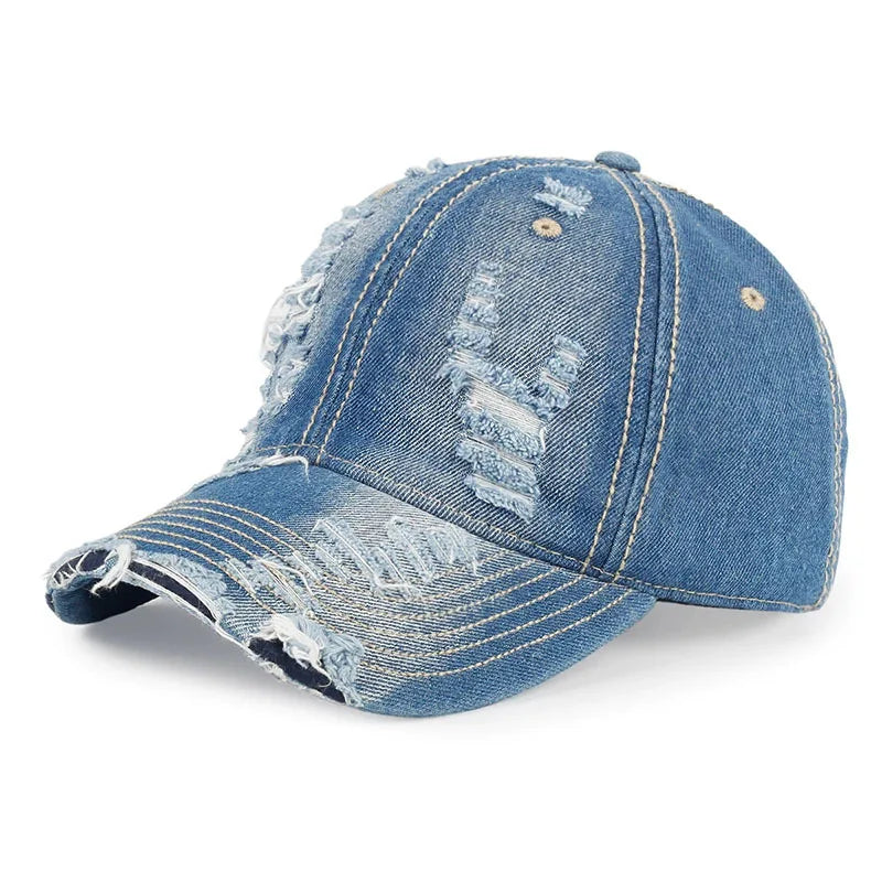 Baseball Cap Men Women Denim Jeans Outdoor Sports