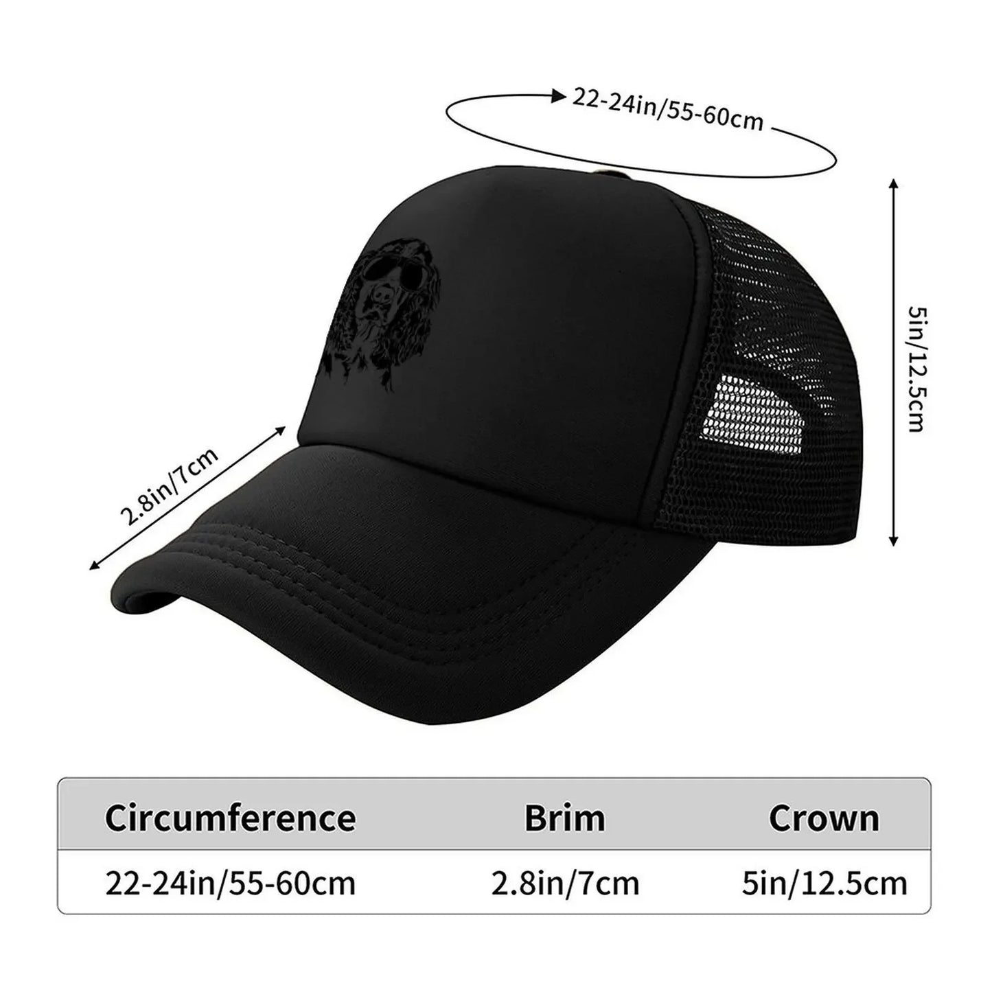 English Springer Spaniel with sunglasses Baseball Cap