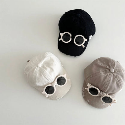 2026 New Spring Kids Baseball Cap Minimalist 3 Colors Children Peaked Cap