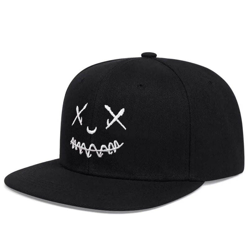 Unisex Personality Ghost Expression Embroidery Hip-hop Hats Spring