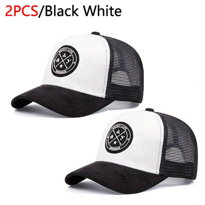 Summer Mesh Baseball Cap Women Men Enjoy Life Letter Patch Snapback Hat