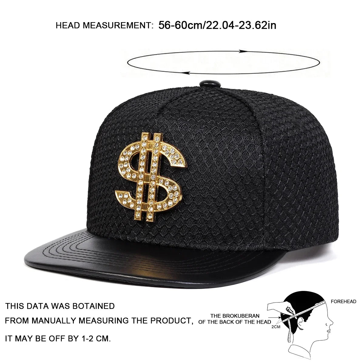 Unisex USD Letter Label Hip-hop Hats Fashion Spring Autumn