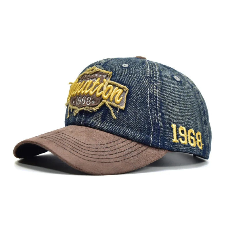 Retro Letter Embroidery Baseball Caps