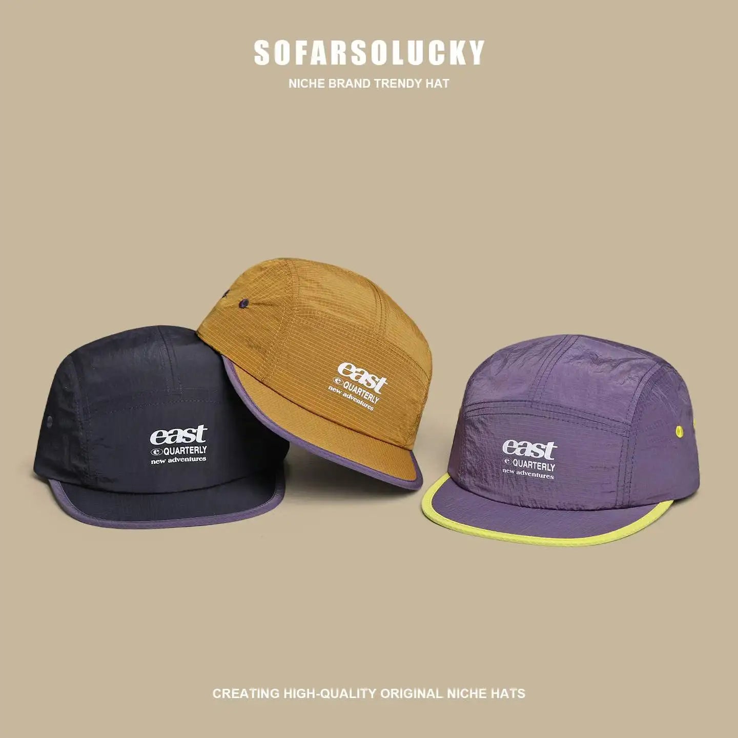 Quick Dry 5 Panel Cap Men Women