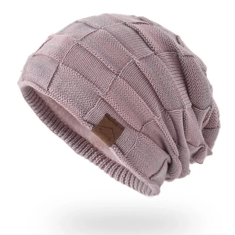 Winter Hat Warm Plus Size Outdoor Knitted Male Female Wool Bobble Hat