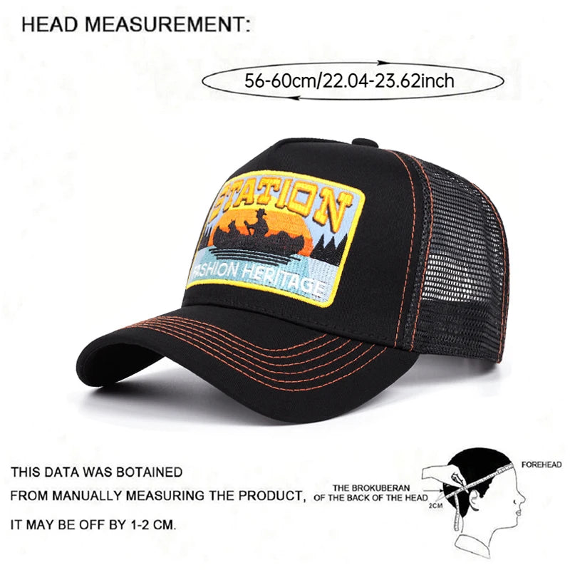 Station Small Boat Personalized Truck Hat Street Dance HipHop Hat