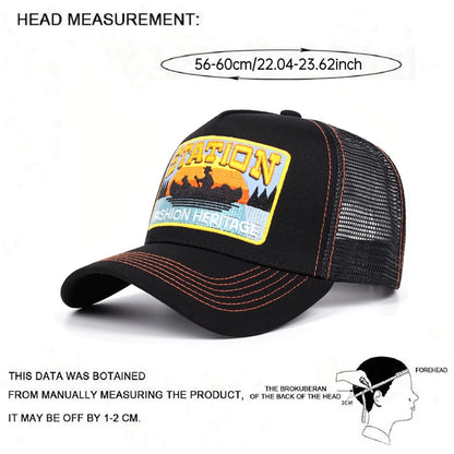 Station Small Boat Personalized Truck Hat Street Dance HipHop Hat
