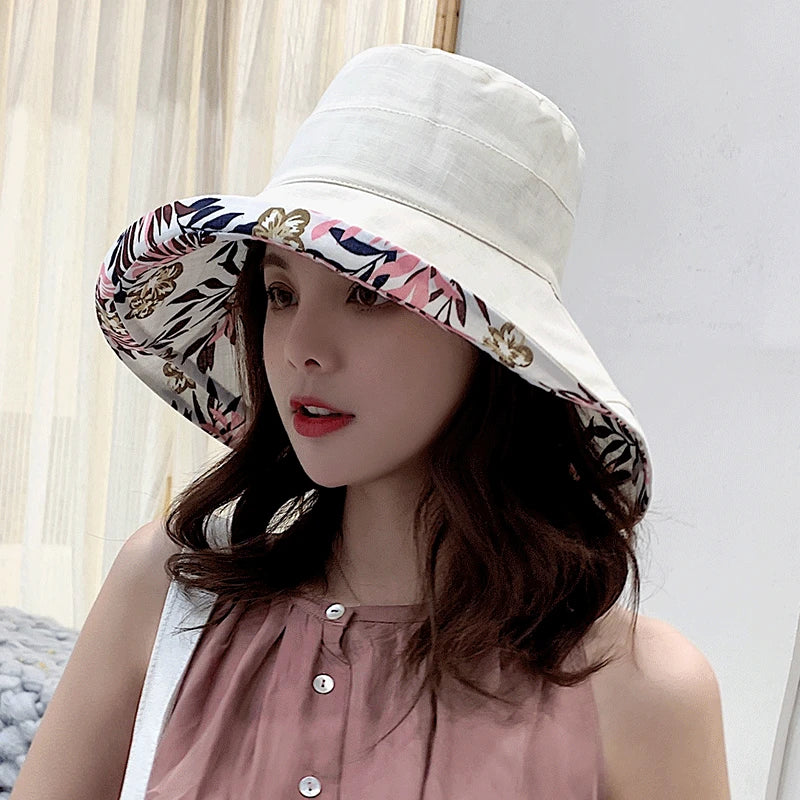 Double-Sided Fisherman Hat Sun Visor Cap
