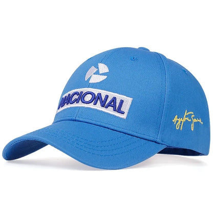 Unisex NACIONAL Letter Embroidery Baseball Caps Outdoor Adjustable Casual Hats Sunscreen Hat Sports Golf Cap
