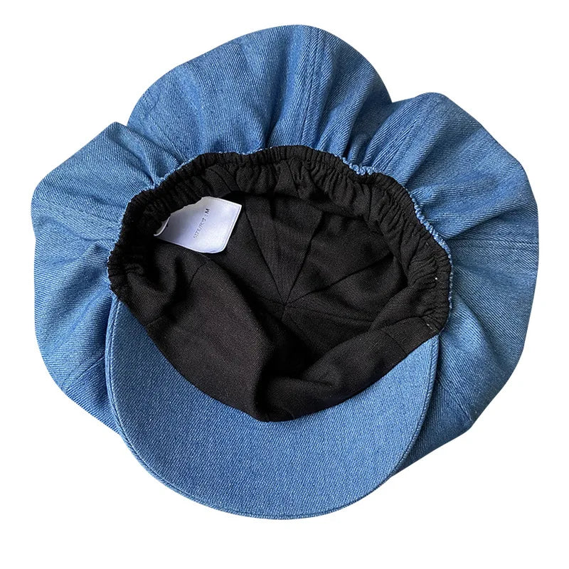 Oversized Cloud Beret Women Spring Summer Breathable Lightweight