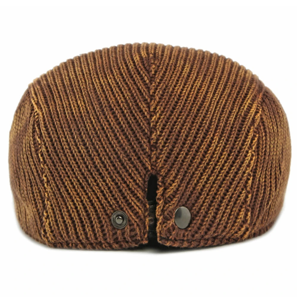 Men Berets Autumn Winter Knitted Hats For Women Artist Painter Beret Hat