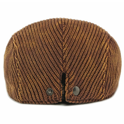 Men Berets Autumn Winter Knitted Hats For Women Artist Painter Beret Hat