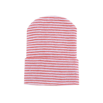 Cute Newborn Baby Hat Infant Girl Boy Comfy Striped Hospital Cap