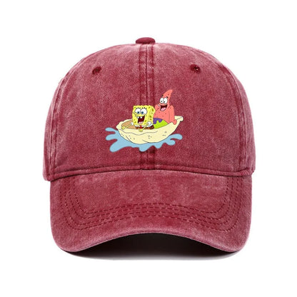 Fashion Cute SpongeBobs Baseball Cap Movie Cartoon Role Adult Men Women