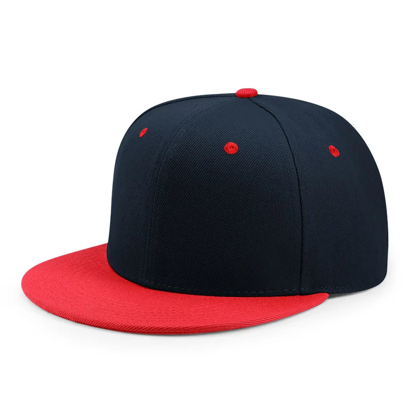 Wholesale Adult Blank Snapback Cap Male Hip-Hop Flat Peak Skateboard Hat Lady Sun Caps
