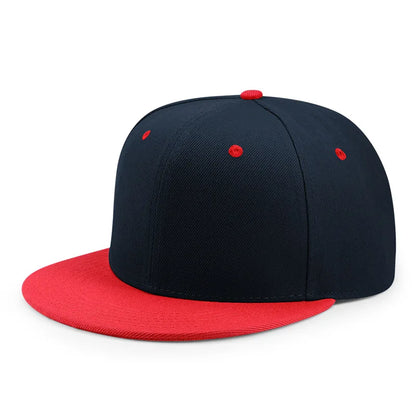 Wholesale Adult Blank Snapback Cap Male Hip-Hop Flat Peak Skateboard Hat Lady Sun Caps