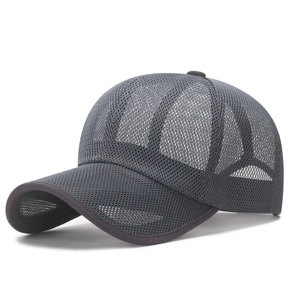 Quick Dry Full Mesh Caps Adjustable Breathable Summer Baseball Cap