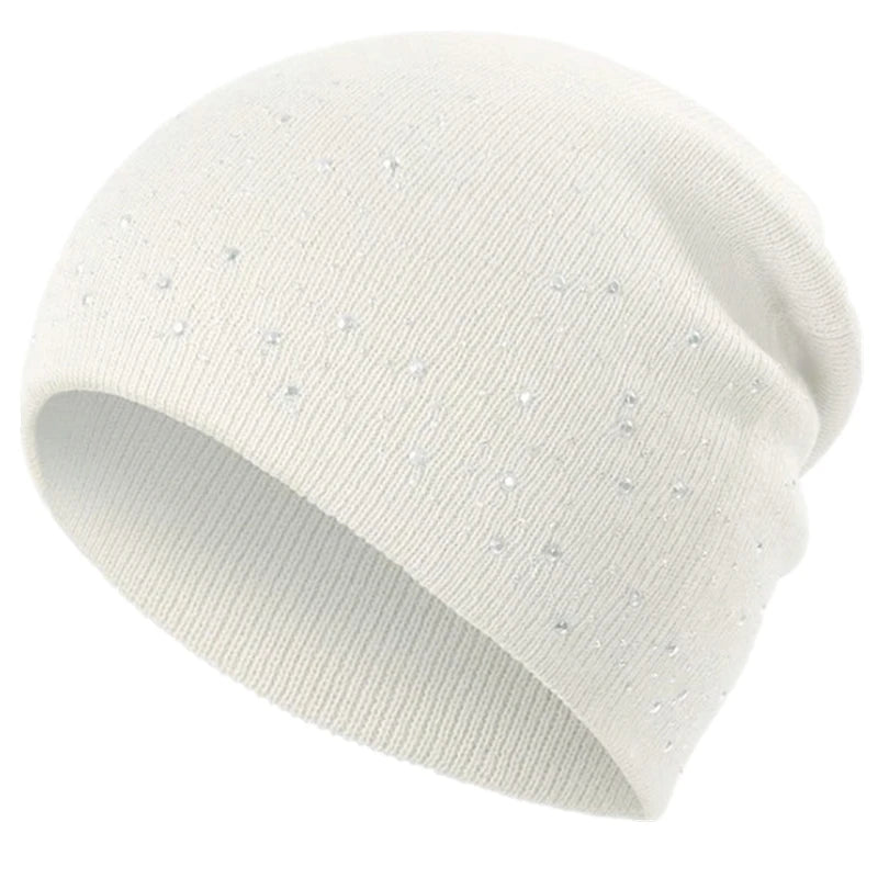 Hot Sale Women Casual Winter Fall Hat Stylish & Shiny Rhinestone Decor
