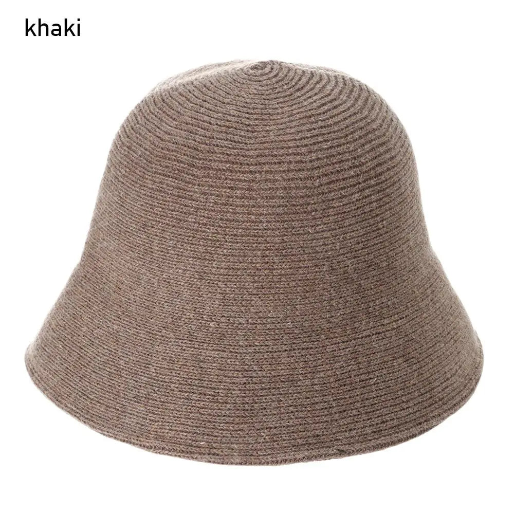 Outdoor Sunscreen Warm Wool Foldable Bucket Hat