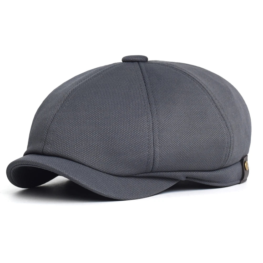Spring Summer Casual Newsboy Caps Breathable Outdoor Retro Beret Hats