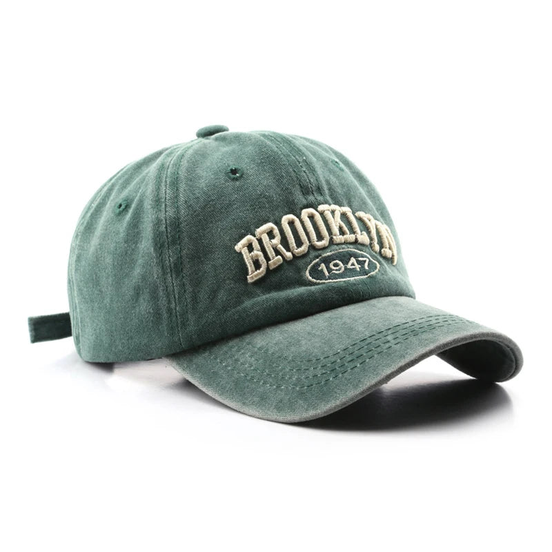 Retro Letter Baseball Cap For Women