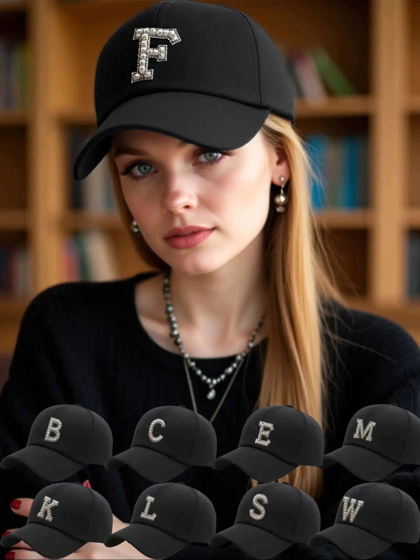Unisex Embroidered 26 Alphabet Letter Baseball Cap