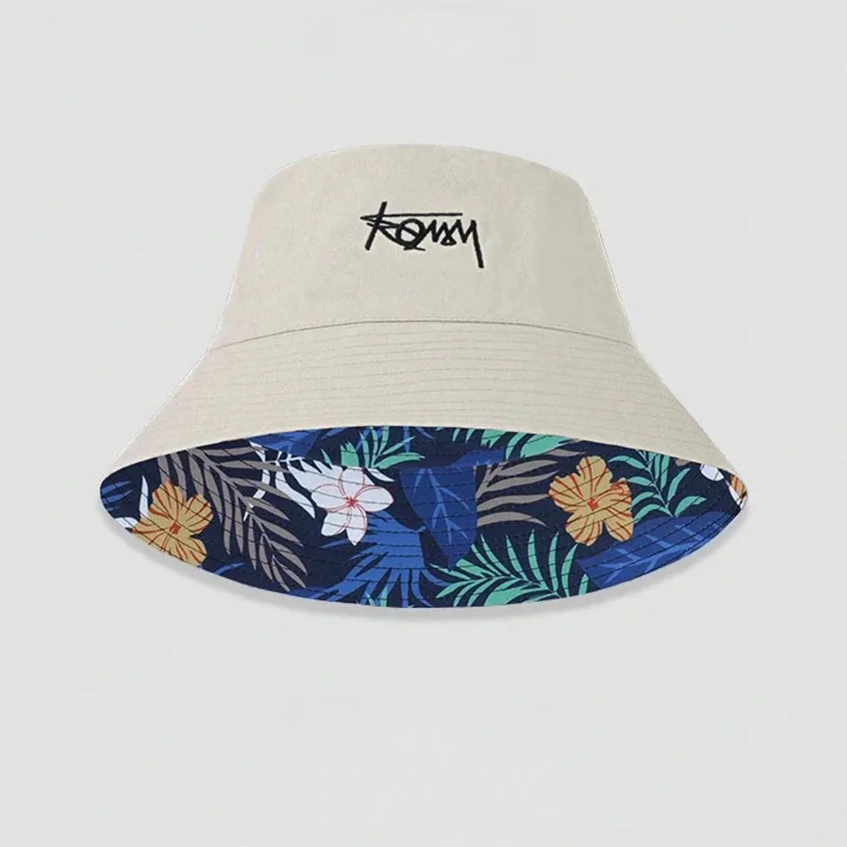 Embroidered Printed Fisherman Hat Men And Women