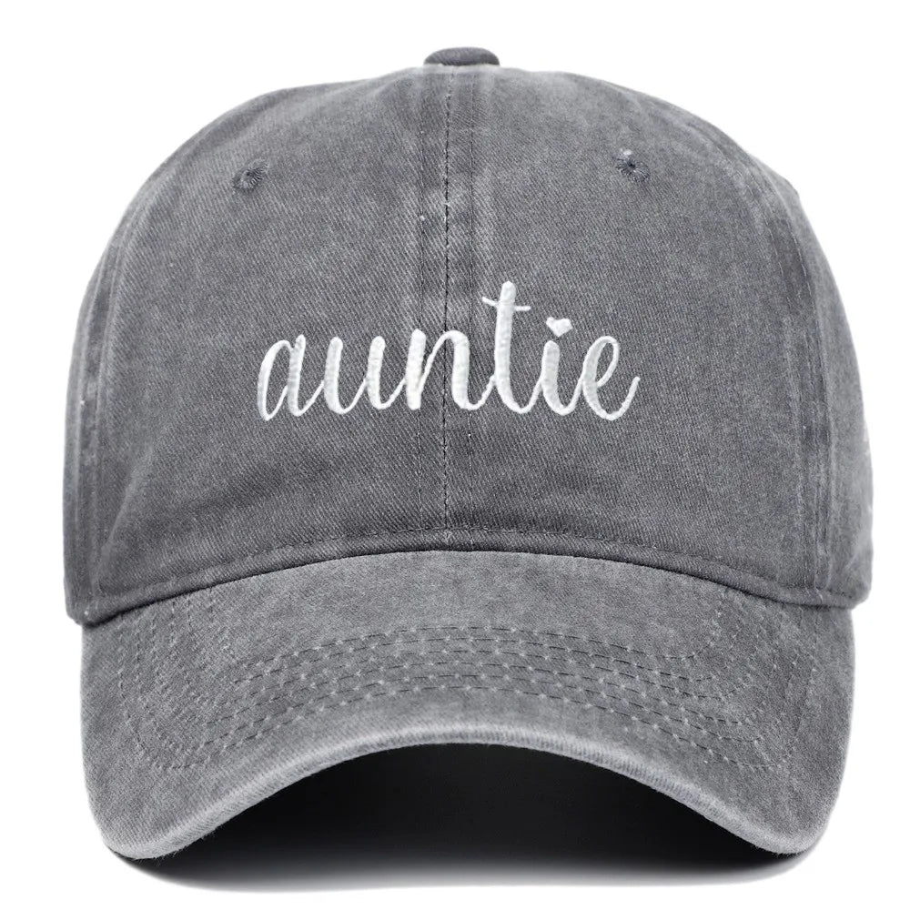 Fashion Washed Cotton Uncle Auntie Matching Caps