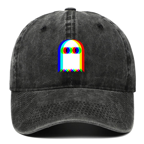 Colorful Ghost Print Baseball Cap Suitable for Daily Dressing Up and Halloween Parties