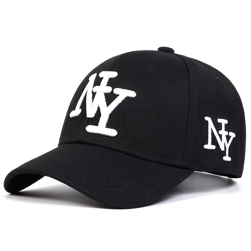 Unisex NY Letter Embroidery Baseball Caps Spring Autumn